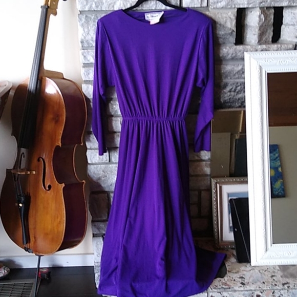 Vintage Dresses & Skirts - 🇨🇦 Vintage purple dress 💜